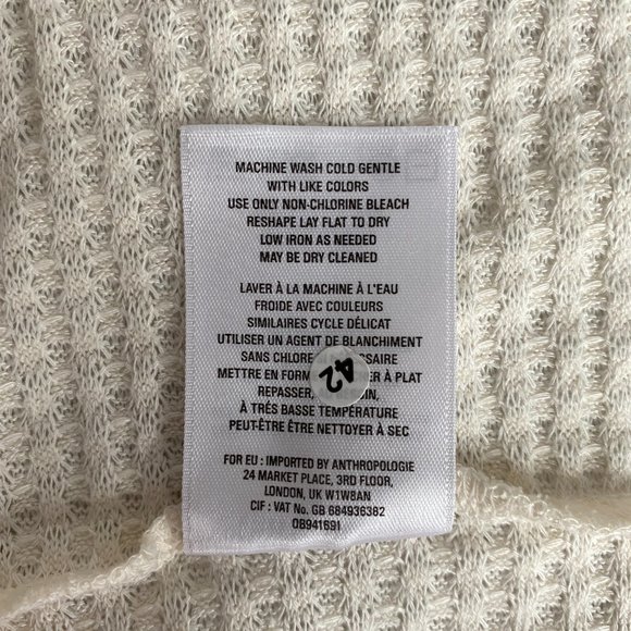 NWT ANTHROPOLOGIE Waffle Turtle Neck Tunic - Picture 10 of 11